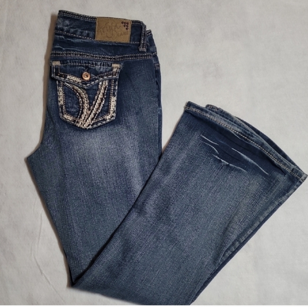 Ariya Dark Blue Boot Cut Jeans